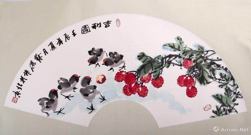 扇面作品003_扇面作品_徐湛作品展_徐湛在线作品_徐湛