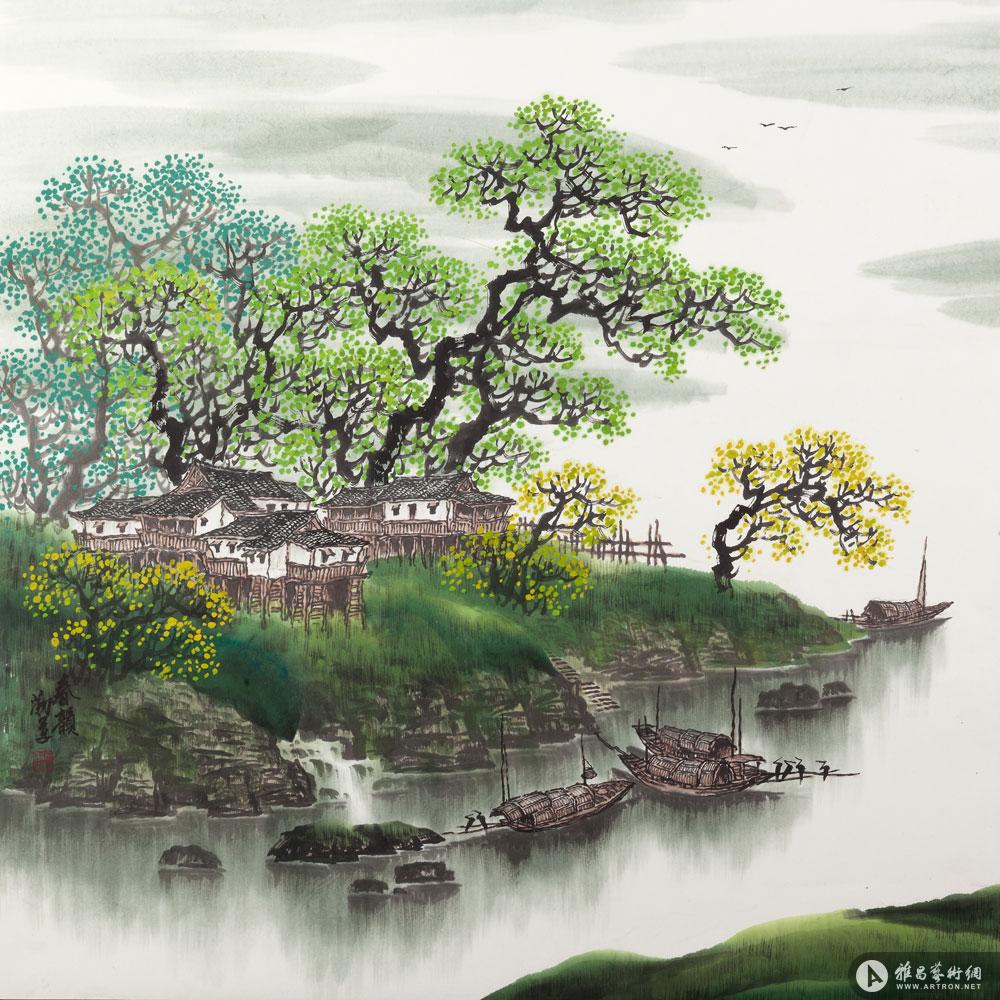 江村清晓_徐勤军画集系列_徐勤军作品展_徐勤军在线