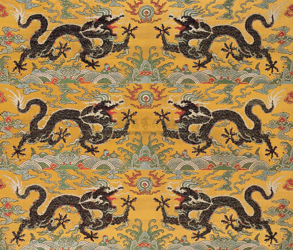 【明万历 缂丝孔雀翎织行龙镜片】拍卖品_图片_价格_鉴赏_工艺品其它_雅昌艺术品拍卖网