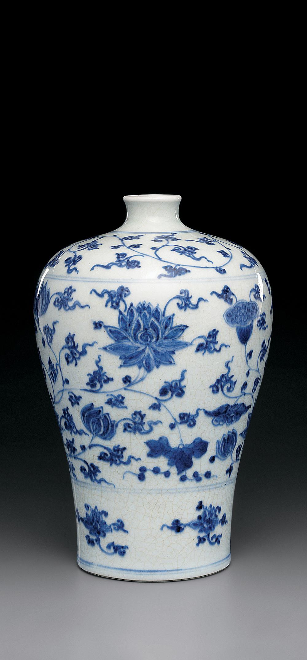 【清雍正 青花缠枝莲梅瓶】拍卖品_图片_价格_鉴赏_清代青花瓷器_雅昌