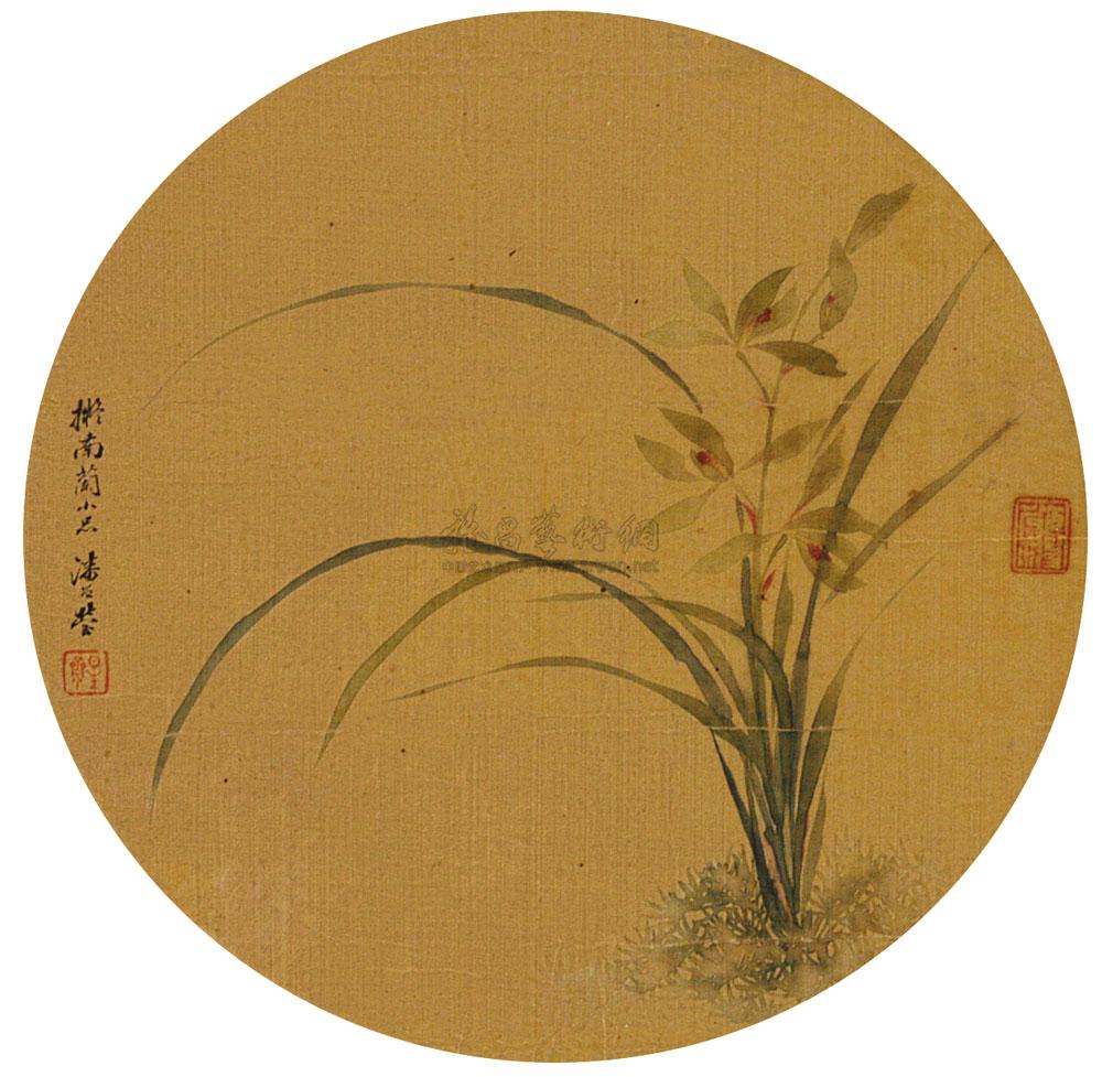 【兰草 镜心 绢本】拍卖品_图片_价格_鉴赏_绘画_雅昌