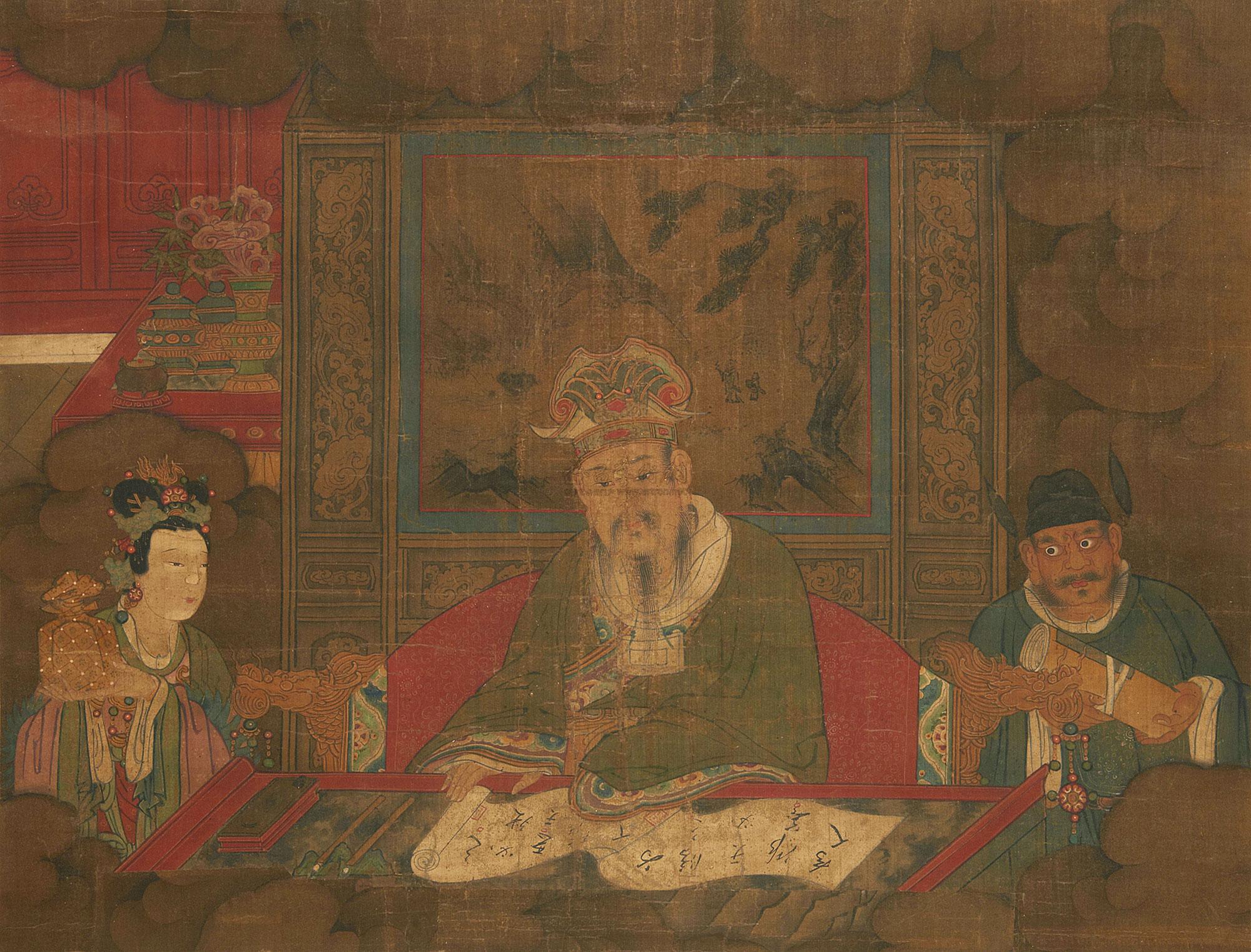 0365 帝王图 立轴 绢本