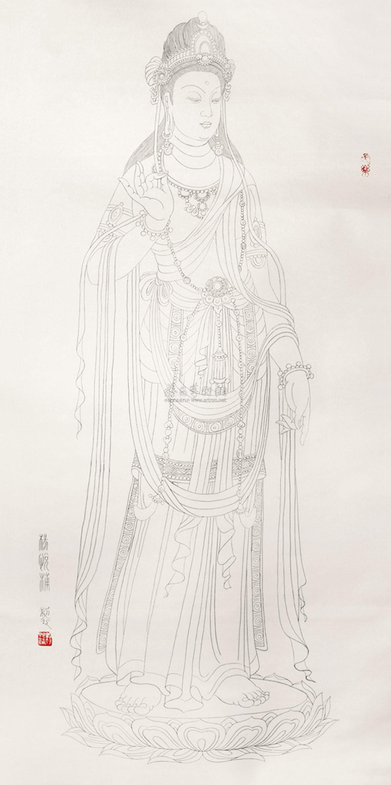 0478 菩萨 立轴 纸本
