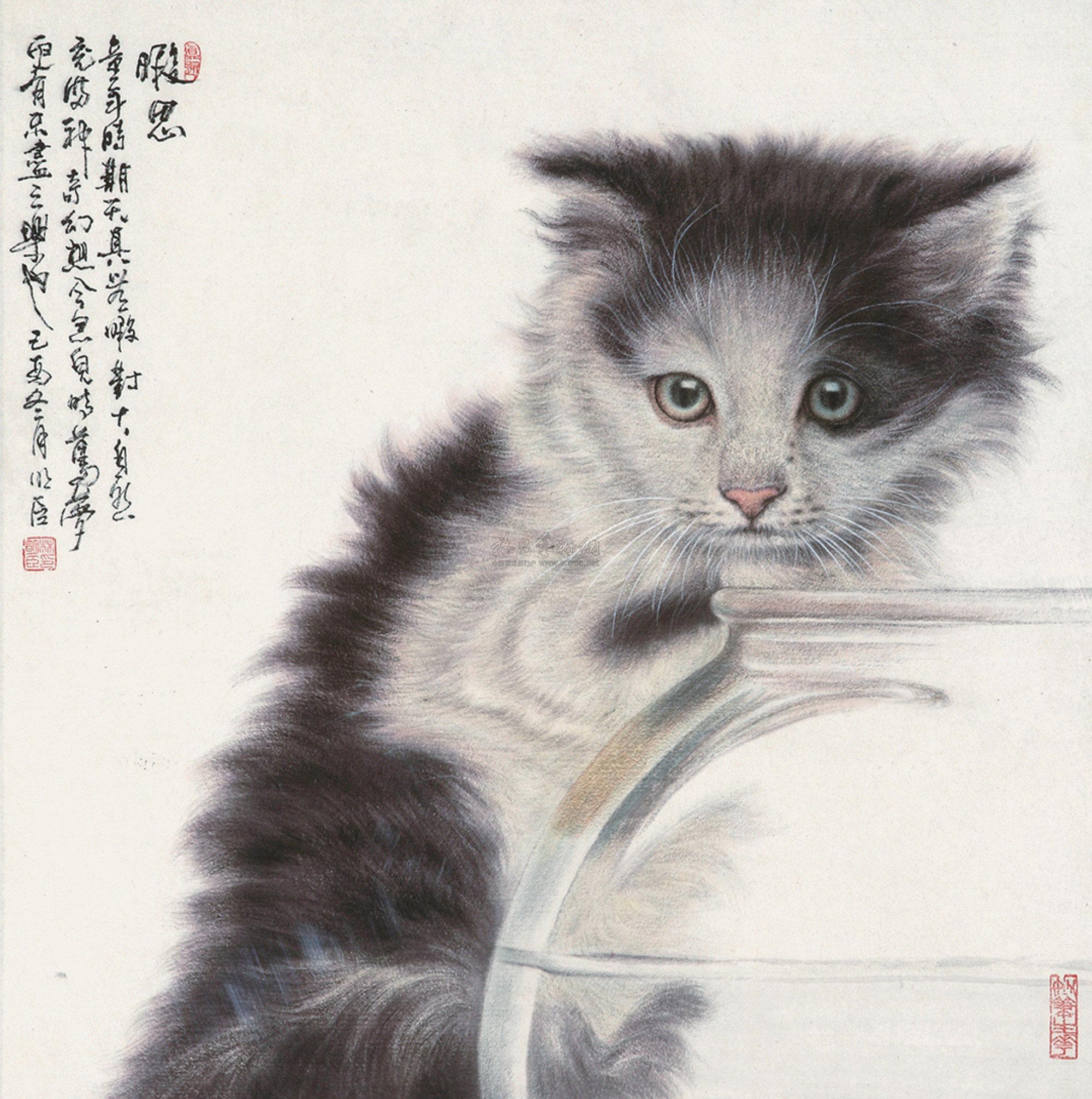 中国国画小猫画法图片展示