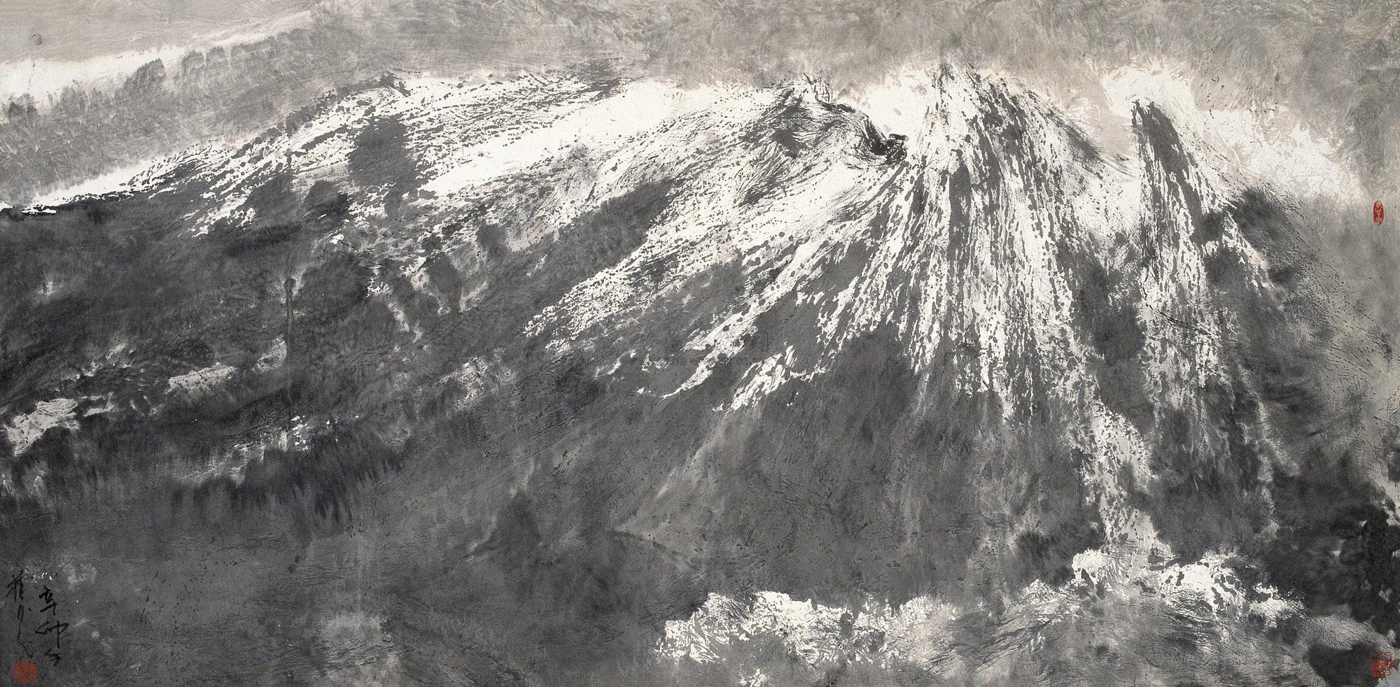 【2011年作 群山回响 镜心 设色纸本】拍卖品_