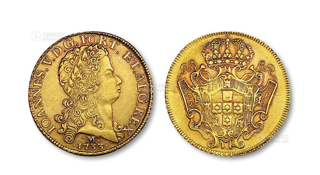*7238 巴西1733年若泽王子金币一枚