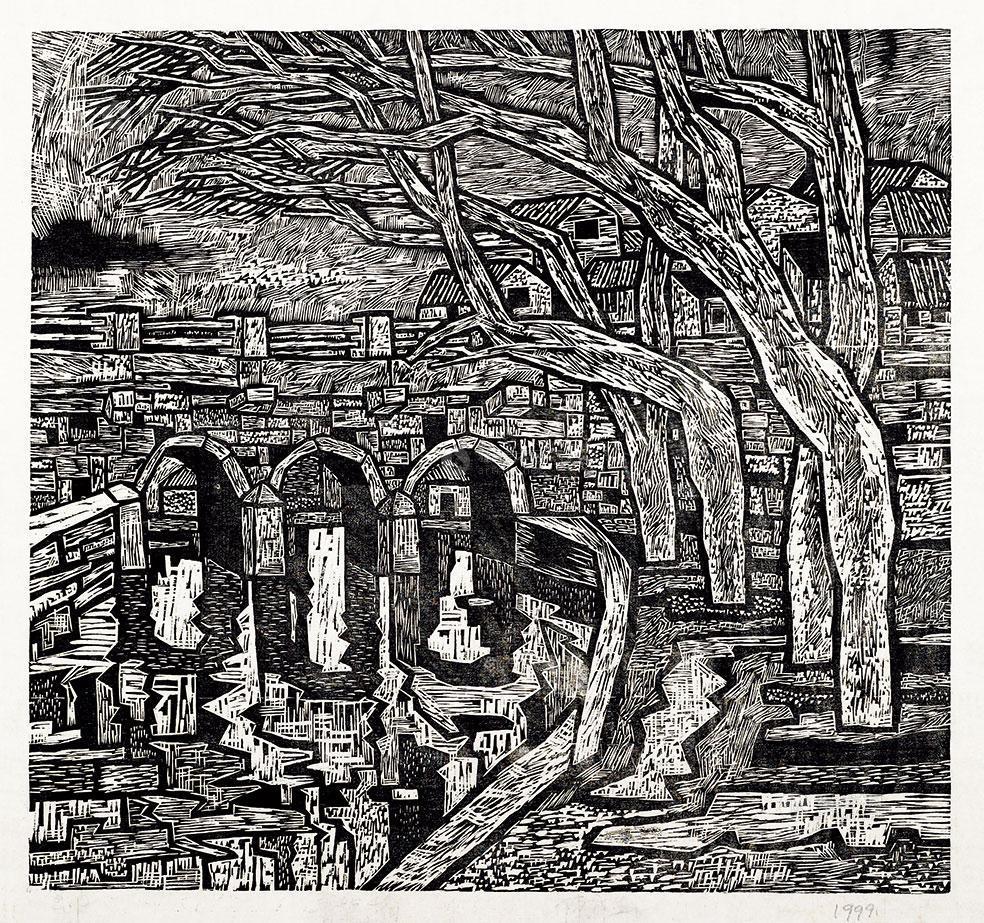 2526 桥 版画