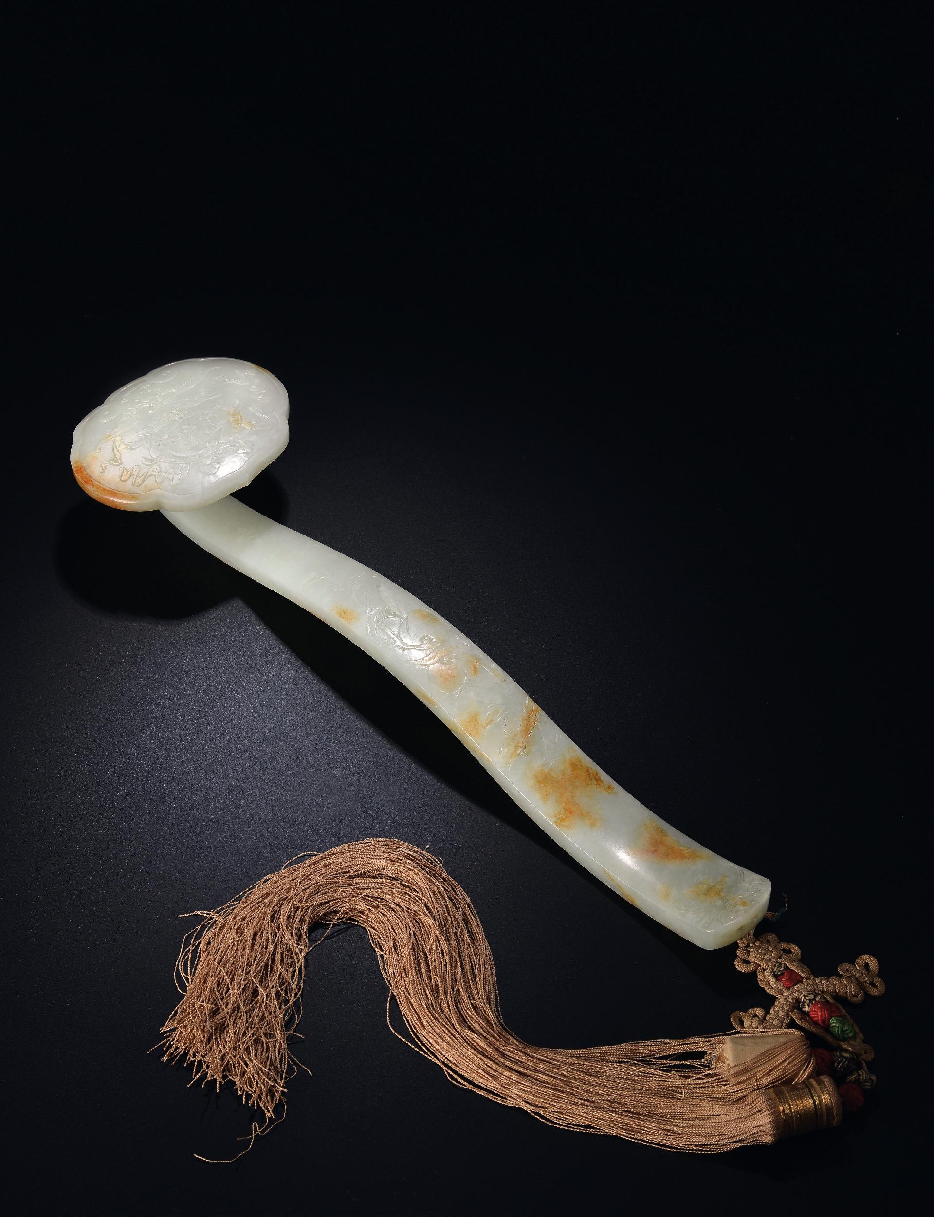 6268 清乾隆 白玉福寿余庆如意