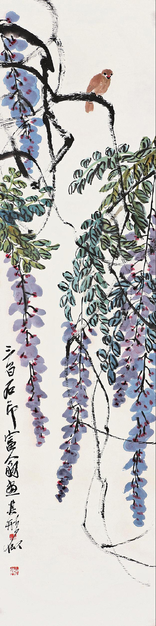 作者    齐白石(1864～1957) 尺寸 130×33cm 作品分类 中国书画>绘画