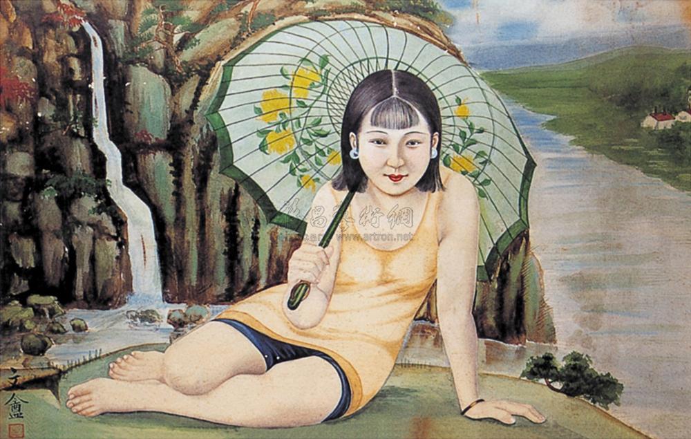 【仕女 月份牌画原稿】拍卖品_图片_价格_鉴赏_西画