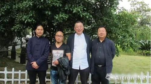 右起刘士海老师,海德恕老师,陈熙老师,刘金党老师合影