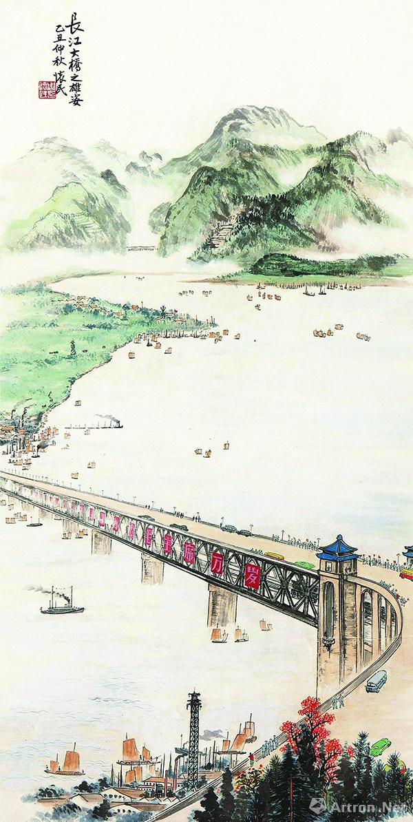 周怀民1985年作《长江大桥》,最高成交价52.2万元