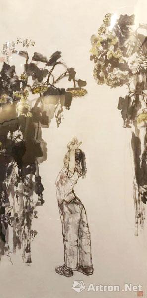 《向阳花》  陈涤 136×68cm