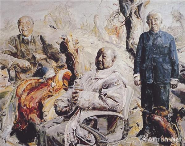 《西部记忆 骆根兴(北京 195x250cm 油画