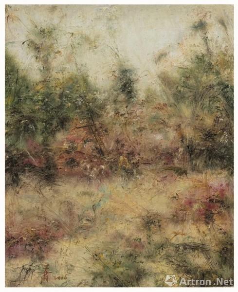 《手稿-1636》  肖芳凯 25x20cm 2016年 布面油画