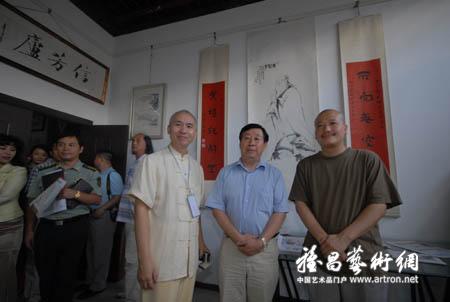 唐剑\白十源\刘大为 崔自默在崔自默画室