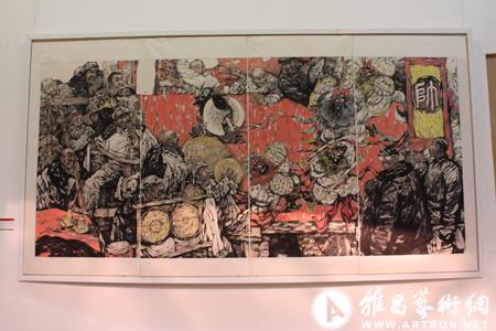"人民人民"黄土画派作品展在陕西省美术馆博物馆举行(图)