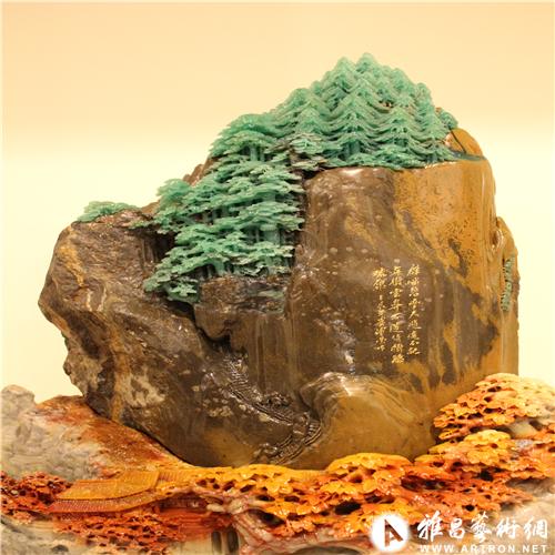 五大名石资源枯竭 四川翡翠绿山石展魅力-藏界资讯-新闻-收藏-雅昌艺术网