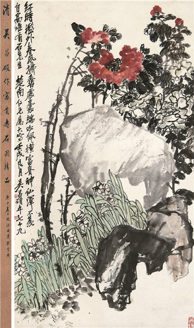  以吴昌硕为代表的画家书法,大多具有很高的造诣,但目前价位