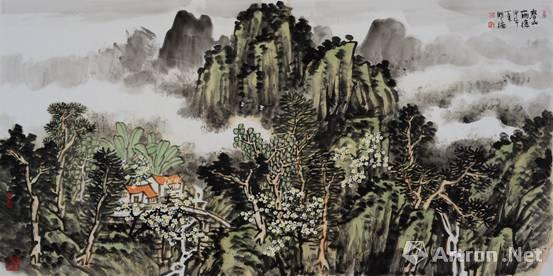 然而若深入观察,胡明德的作品与中国传统的山水画尤其是文人画却又是