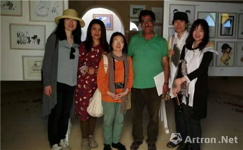 湖南女画家协会主席谢丽芳女士,杭州中国美术学院博士,副教授罗颖女士