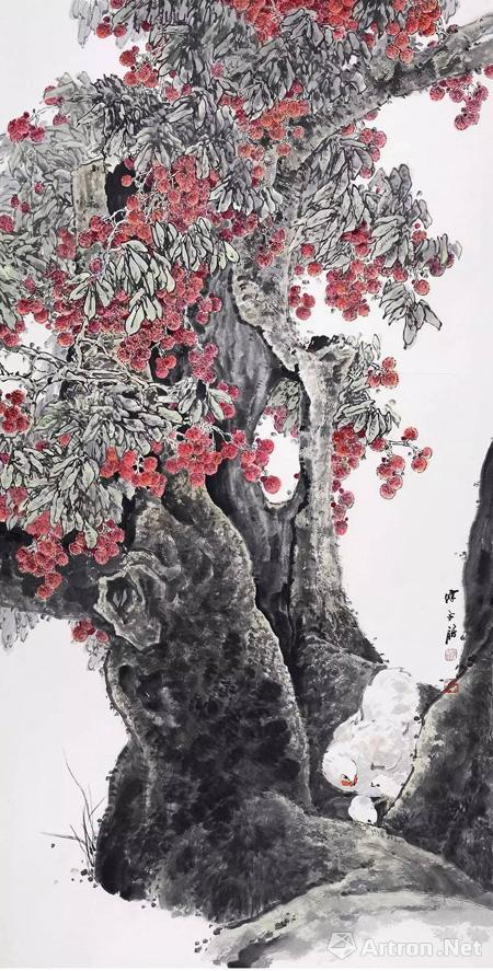 动态岭南画派亮相上海艺术博览会陈永锵作品惊艳登场