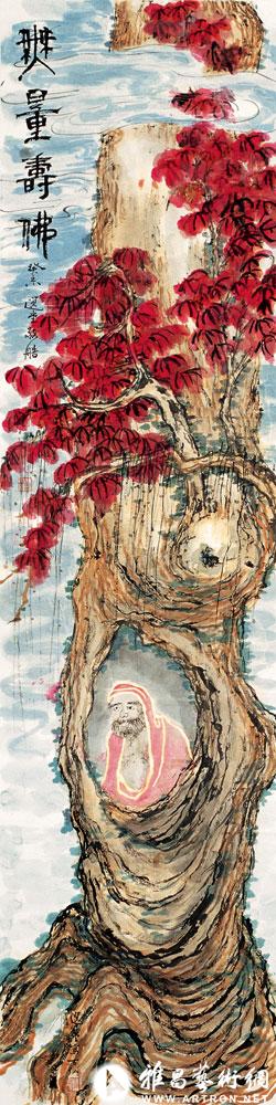 红叶寿佛<br>^-^Buddha in the Red Leave Tree