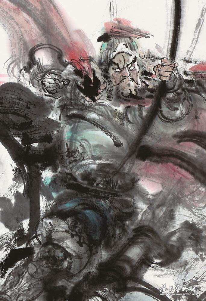 应弦图(局部)_《中国当代名家画集—陈略》_陈略作品展_陈略在线作品