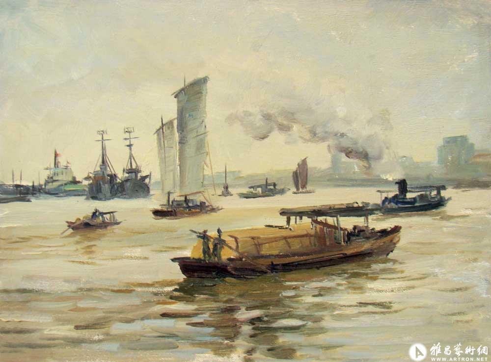 1956年时上海黄浦江