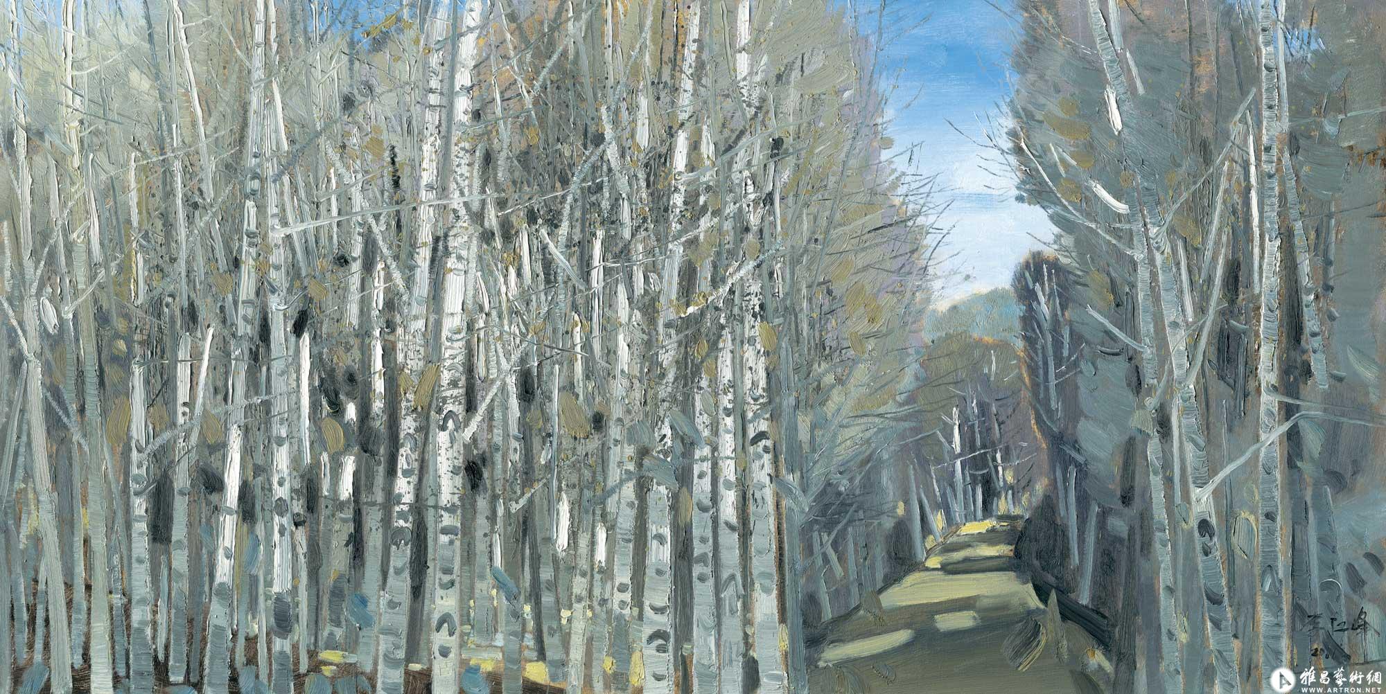 冬之白桦^_^White birches in winter