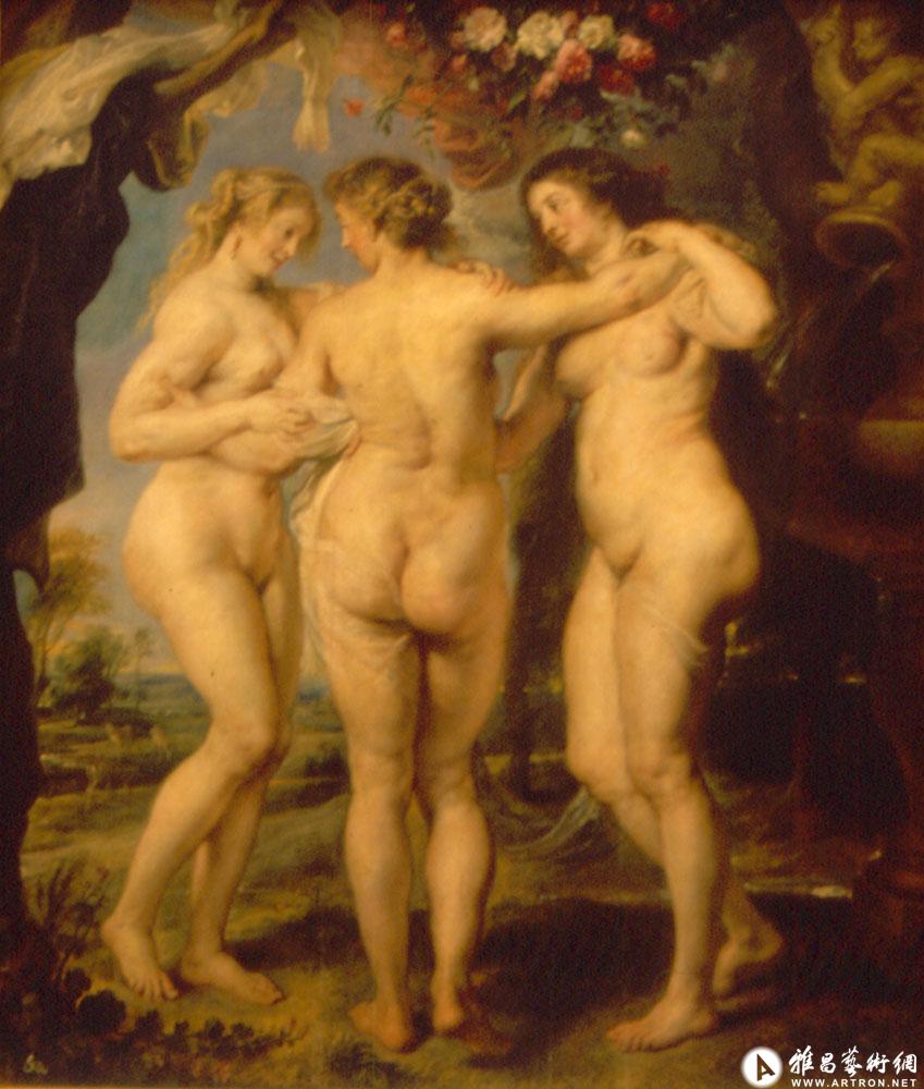 鲁本斯(1577-1640年)作品之《三美神》(西班牙国博)