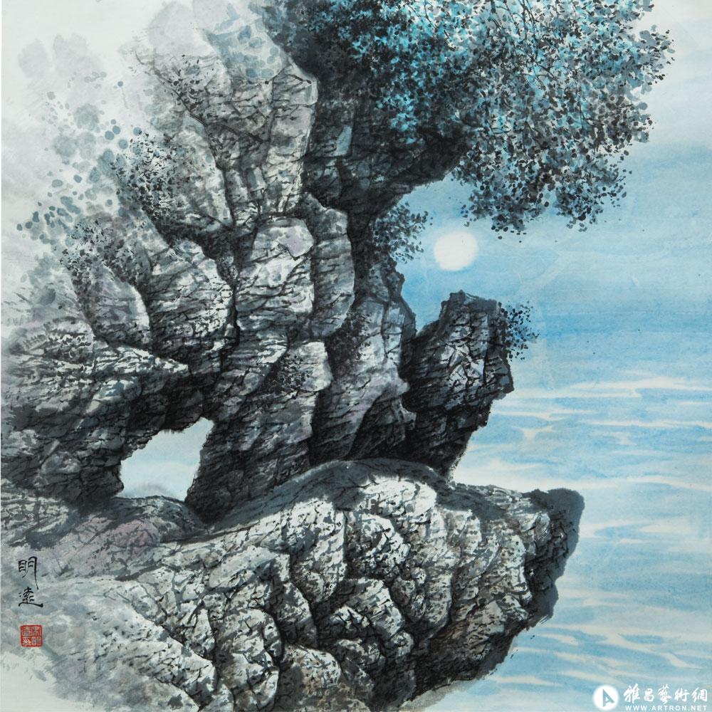 1831 日月同辉2_国画精品在线展_宋明远(海洋画)作品展_宋明远(海洋画