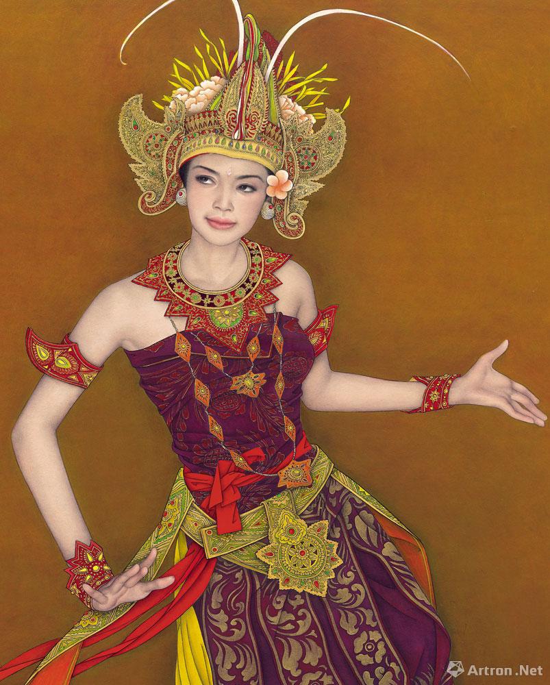 巴厘岛之舞（一）（局部）002<br> Feng Changjiang Dance of Bali I（Part）002