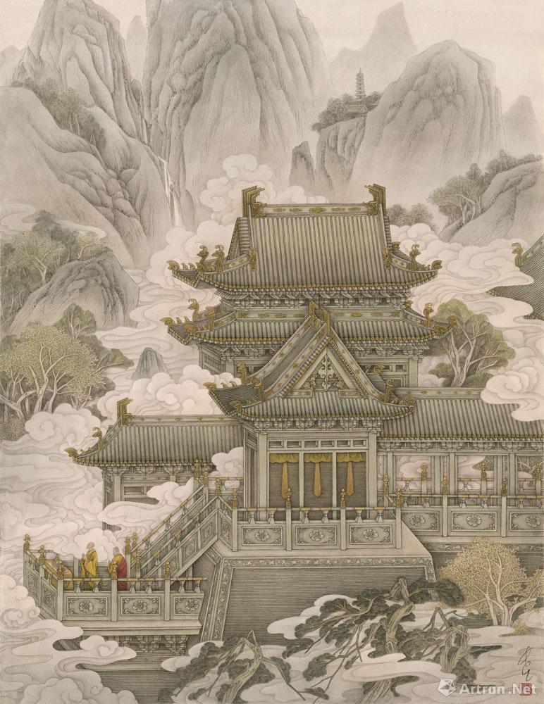 普度（界画）<br> Feng Changjiang Overall Release (Ruler painting)