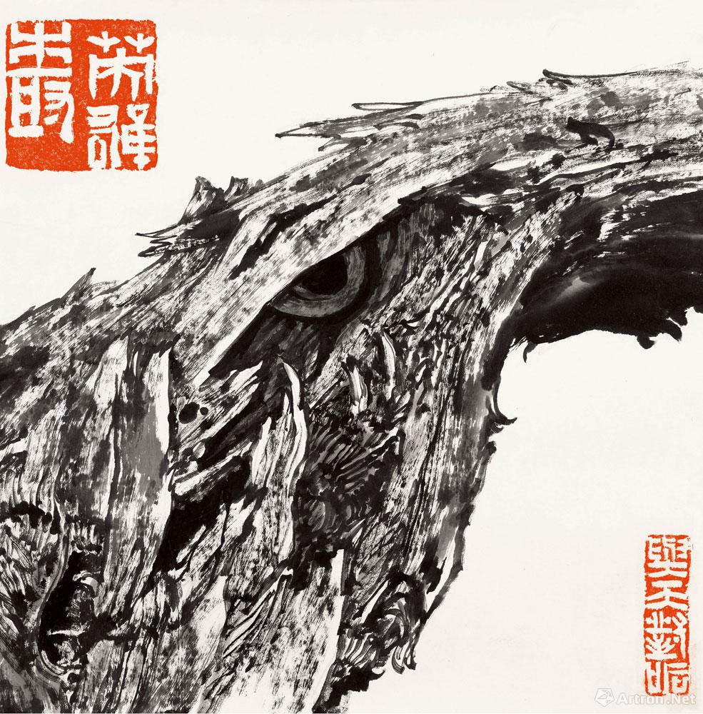 英雄树《不朽的胡杨·组画》(局部六)