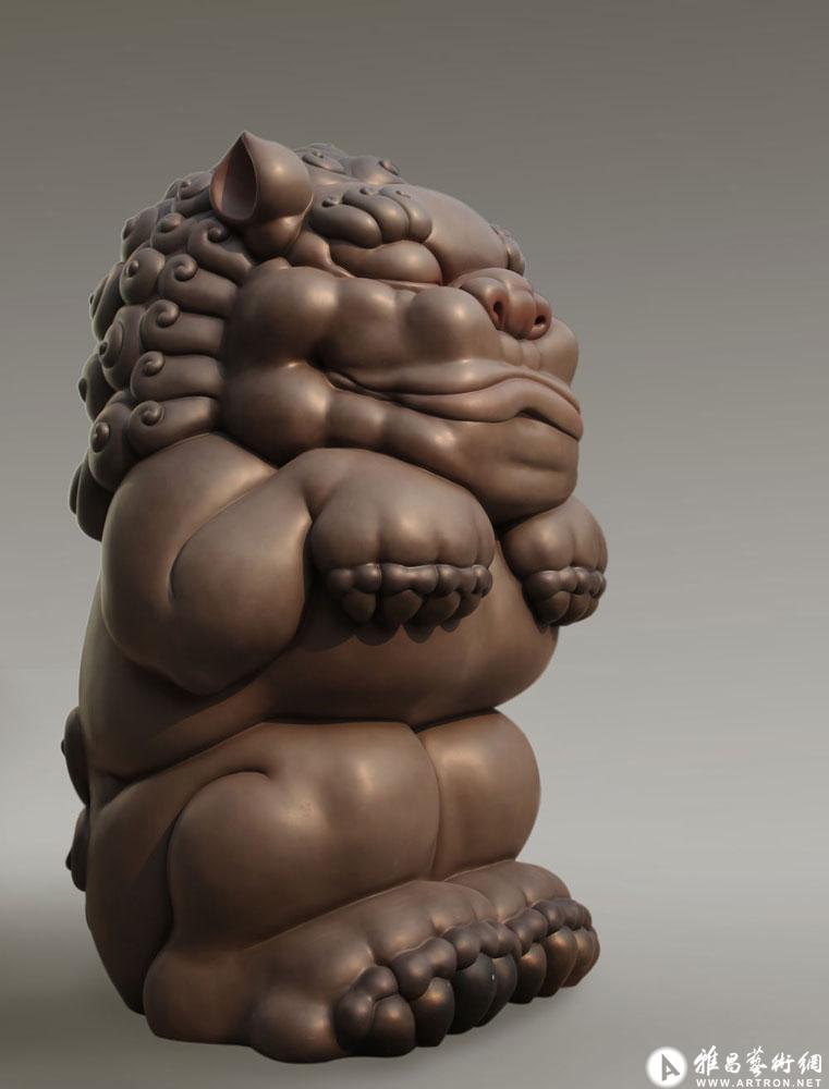 高孝午作品:宠神狮001