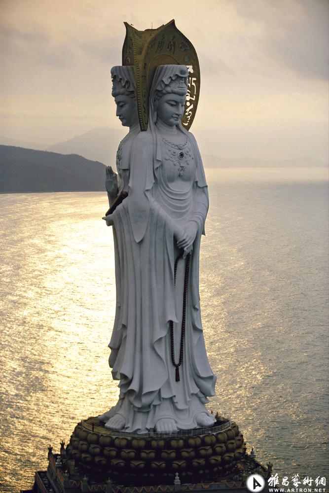 王纪言作品：2005年4月，亚洲最大的观音像，海南三亚南山海上观音，开光大典。
