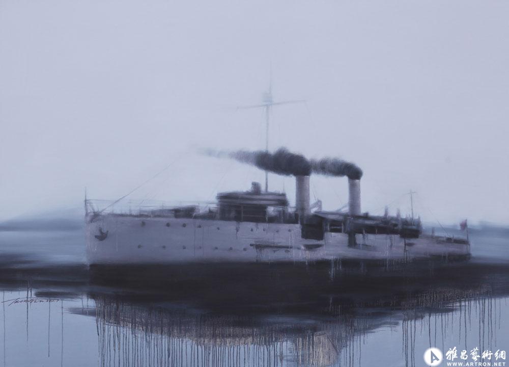 烈士——中山舰(2011年被武汉市美术馆收藏)_油画作品在线展_陶兴琳