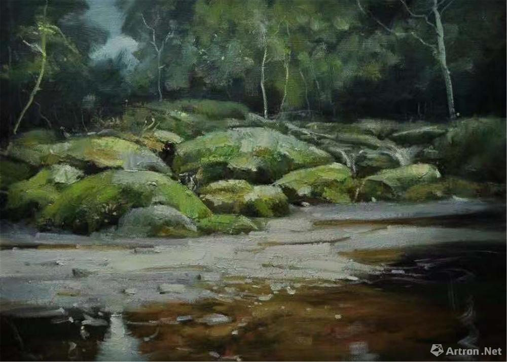 《绿水青山》系列油画作品(1)
