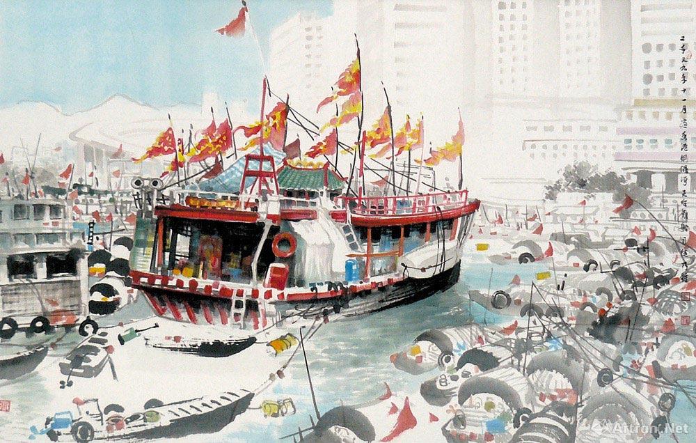 香港銅鑼灣天后廟船