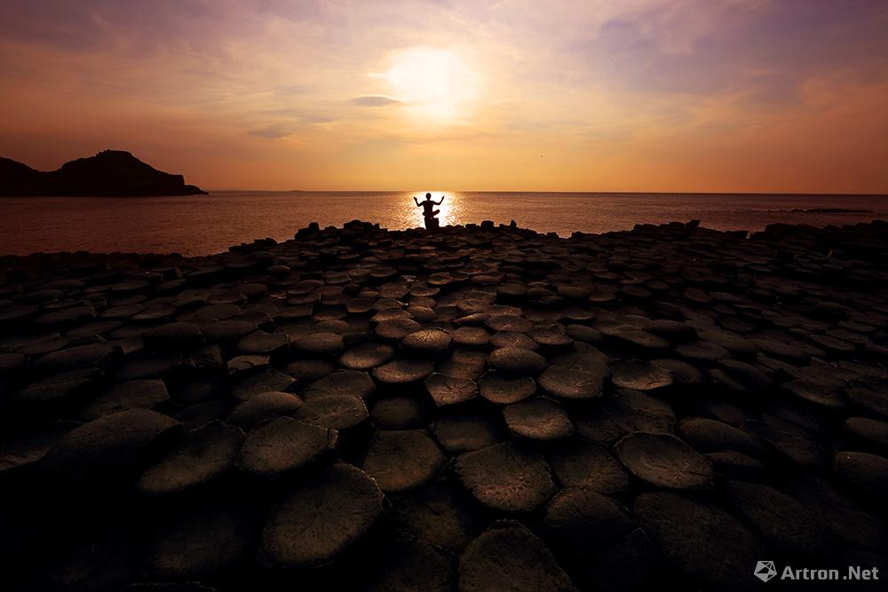 王卫光作品：北爱尔兰 巨人堤夕阳