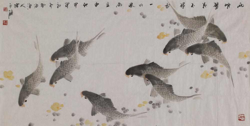 两岸繁花不碍我