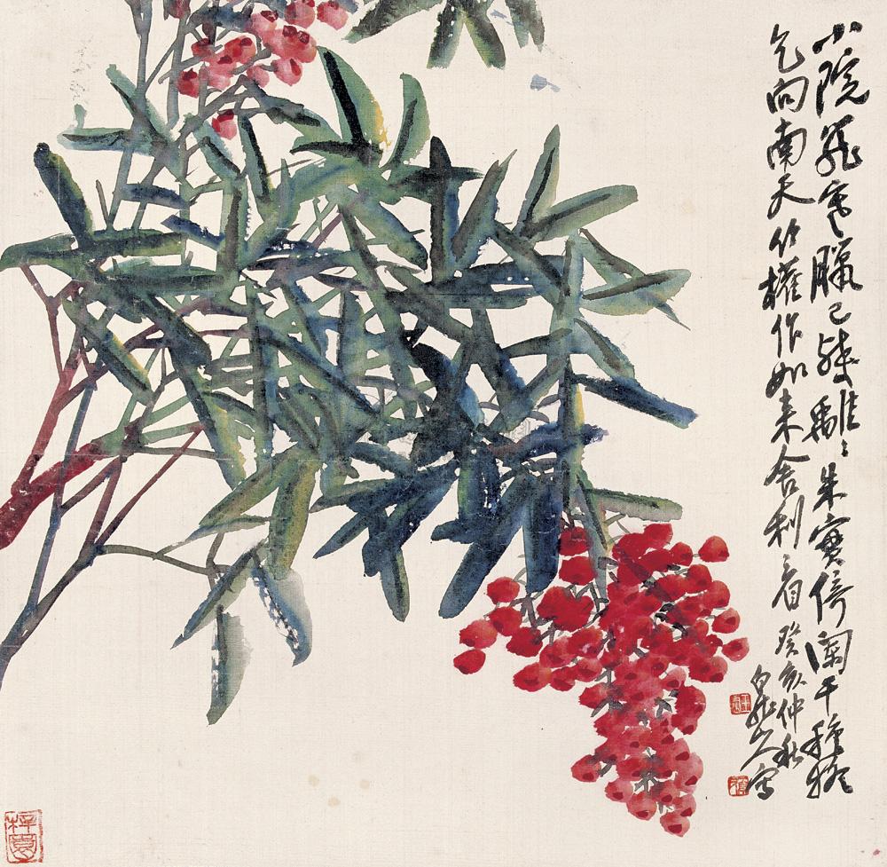 0367 癸亥(1923年)作 天竺 立轴 绢本