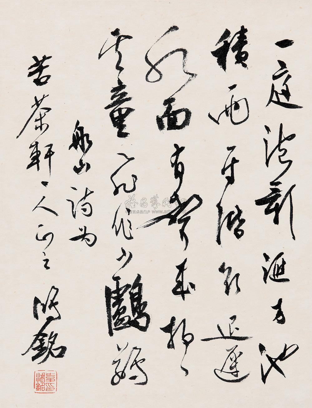3503 张船山诗 立轴 水墨纸本