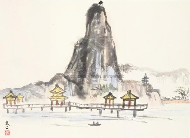 【肇庆七星岩 镜心 设色纸本】拍卖品_图片_价格_鉴赏_绘画_雅昌艺术