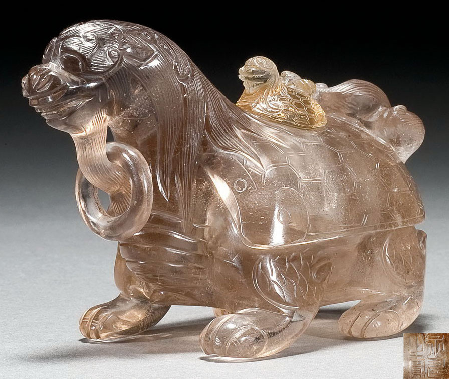 *1043 清 水晶驼龙水丞