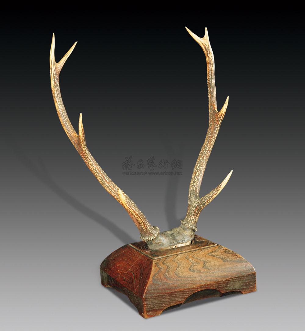 【清 梅花鹿角摆件】拍卖品_图片_价格_鉴赏_角雕_雅昌艺术品拍卖网