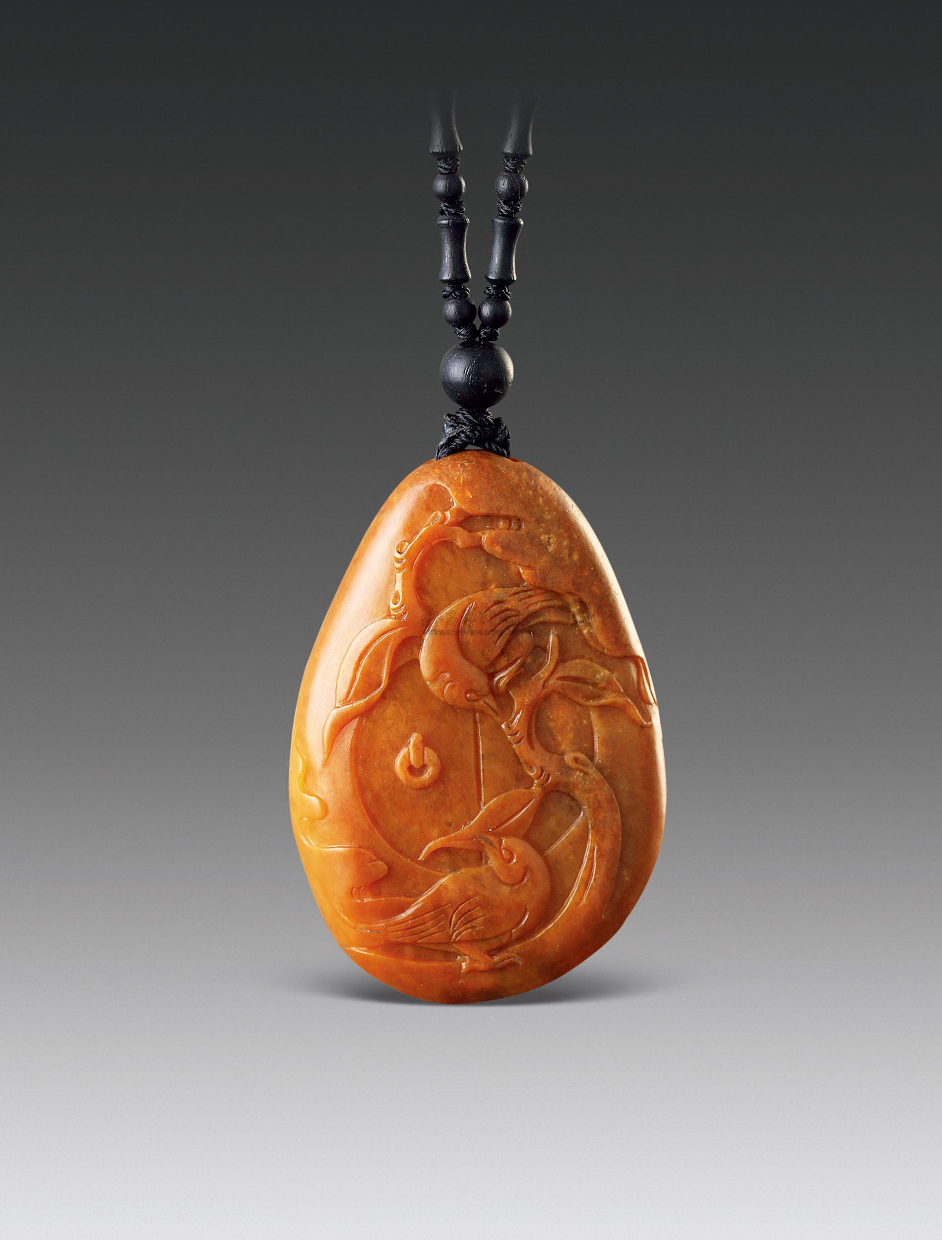 2021 黄玉双喜临门坠