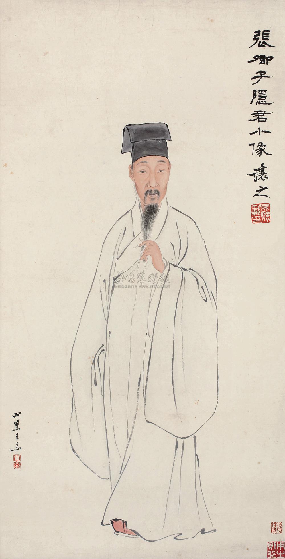 2945 张卿子像 立轴 纸本