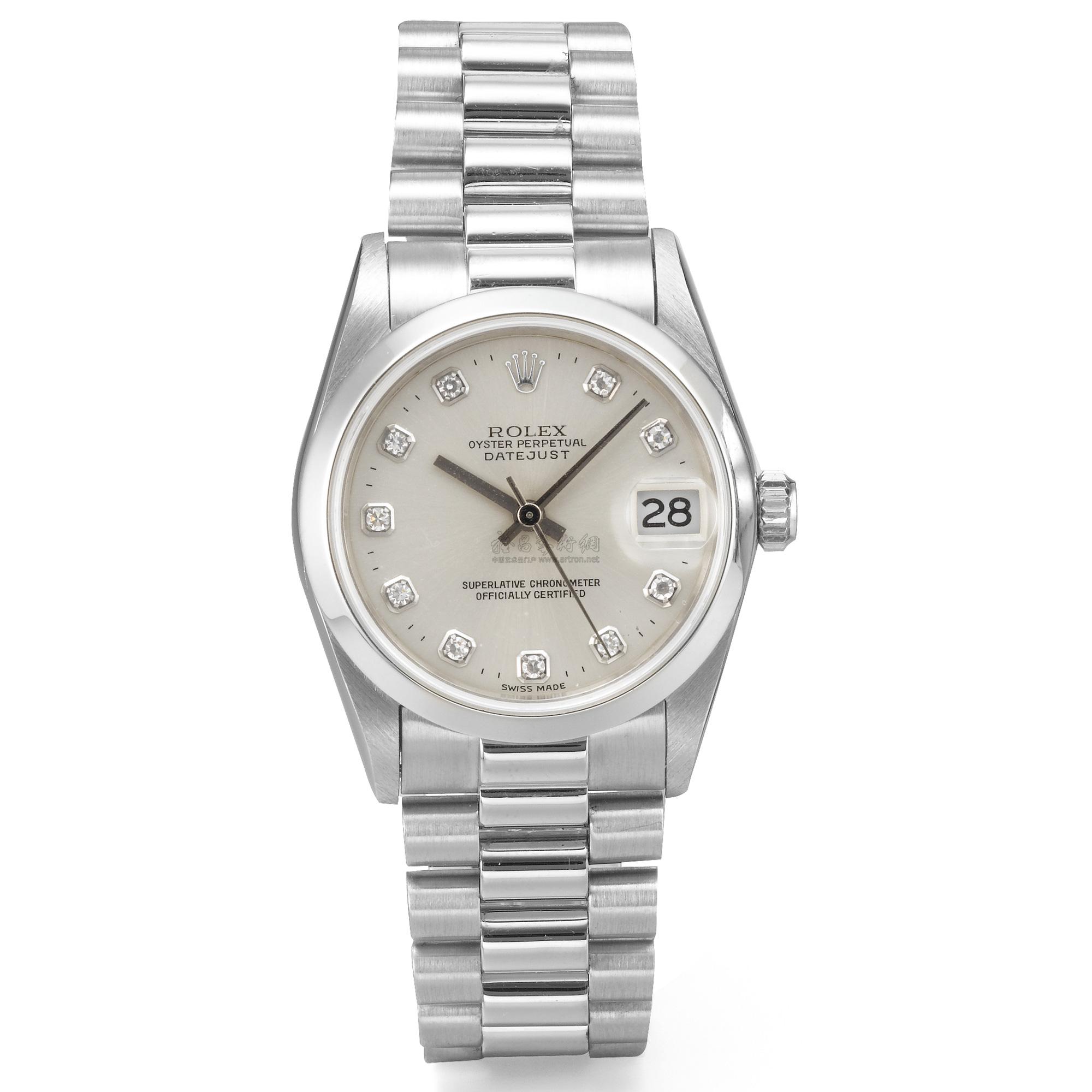 3520 劳力士68246型号「datejust」铂金自动上链大三